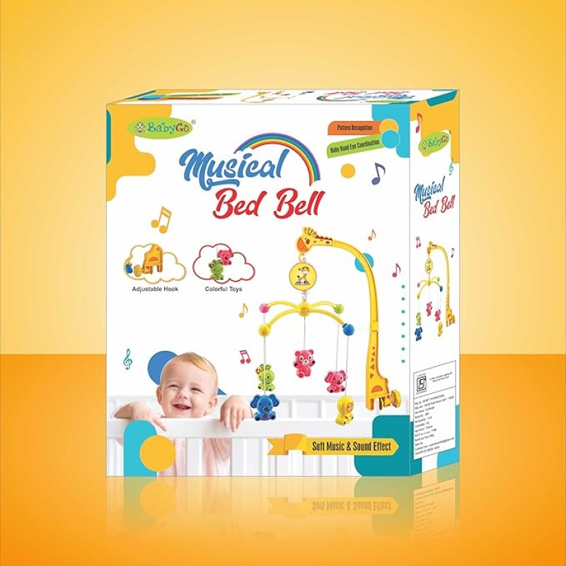 BabyGo Rotating Giraffe Musical Rattle for Kids | Cot Mobile for Cradle for Baby | Jhoomer for Kids Bed | BabyGo Rotating Giraffe Musical Rattle for Kids | Cot Mobile for Cradle for Baby | Jhoomer for Kids Bed |