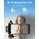 MAONO Wireless Collar Mic for YouTube PC and Type C Mobile, Noise Cancellation Lapel mic with 6H Battery, 100m Transmission, Gain, Mute, Monitoring for YouTube, Vlogging, Podcasting (WM620-Black)