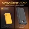(Refurbished) Ambrane 20000 mAh Mini Power Bank with 22.5W Fast Charging, Pocket Size, Triple Output, Type C PD (Input & Output), Li-Polymer, Made in India + Type C Cable (Powerlit XL Lite, Black) (Refurbished) Ambrane 20000 mAh Mini Power Bank with 22.5W Fast Charging, Pocket Size, Triple Output, Type C PD (Input & Output), Li-Polymer, Made in India + Type C Cable (Powerlit XL Lite, Black)
