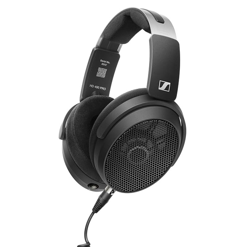 SENNHEISER HD 490 PRO Open-Back Studio Over Ear Wired Headphones|Ultra-Wide 3D Soundstage|Neutral Reference Tuning|Interchangeable Ear Pads|Perfect for Mixing,Music Production,Editing&Recording,Black