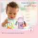 LuvLap 360° Soft Spout Baby Trainer Sipper, 240ml, Dual Handle Leakproof & spillproof Sippy Cup for Babies/Toddlers/Kids, Easy-Grip Handles, BPA-Free, Ergonomic Design, Purple