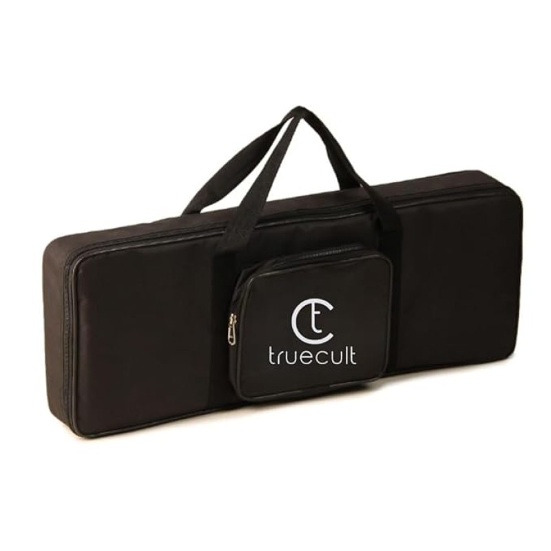True Cult Polyester Keyboard Bag Compatible with 37 Keys Yamaha & Casio Pss-E30,Pss-F30 Padded Quality with Dust Cover (Black) True Cult Polyester Keyboard Bag Compatible with 37 Keys Yamaha & Casio Pss-E30,Pss-F30 Padded Quality with Dust Cover (Black)