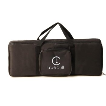True Cult Polyester Keyboard Bag Compatible with 37 Keys Yamaha & Casio Pss-E30,Pss-F30 Padded Quality with Dust Cover (Black)