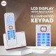 Beetel X75 2.4Ghz Cordless Landline Phone,Dual Mode DTMF/FSK,1 Line 7segment LCD Display & Blue LED Backlit,Illuminated Keypad,2 Way Speaker Phone,6 Step Ringer Volume Control(Red/White)(X75)