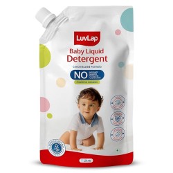 LuvLap Baby Laundry Detergent Refill pack- 1000ml, pH Balanced Dermatologically tested formula, No harsh chemicals, Safe for mommy's hands & baby's sk