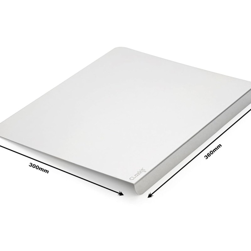 Clazkit Counter Top Stainless Steel Chopping Cutting Board Vegetable,Fruit,Bread & Meat Durable Safe & Heavy Duty, Regular (360 x 300 x 1 (+25) Clazkit Counter Top Stainless Steel Chopping Cutting Board Vegetable,Fruit,Bread & Meat Durable Safe & Heavy Duty, Regular (360 x 300 x 1 (+25)
