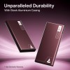 (Refurbished) Boat Energyshroom PB300 10000 mAh 22.5W Fast Charging Power Bank (2X Output Ports, Supports Android,iPhone,Tablets,Earbuds) (Burgundy), USB Type C