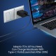 Portronics Adapto 70 33W Fast Charger Adapter with Dual Output (USB + Type C) Supports PPS Charging Via Type C Port, 27W Dash, Warp 27W, Dart, Super Dart 27W(Black)