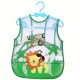 BabyGo Plastic Waterproof Quick Dry Sleeveless Washable Printed Feeding Bibs Apron for New Born Kids & Toddler, Unisex Cute Printed Meal Time Bib Set for Baby Boys & Girls(Pack of 2, Assorted)