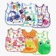 BabyGo Plastic Waterproof Quick Dry Sleeveless Washable Printed Feeding Bibs Apron for New Born Kids & Toddler, Unisex Cute Printed Meal Time Bib Set for Baby Boys & Girls(Pack of 2, Assorted)