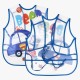 BabyGo Plastic Waterproof Quick Dry Sleeveless Washable Printed Feeding Bibs Apron for New Born Kids & Toddler, Unisex Cute Printed Meal Time Bib Set for Baby Boys & Girls(Pack of 2, Assorted)
