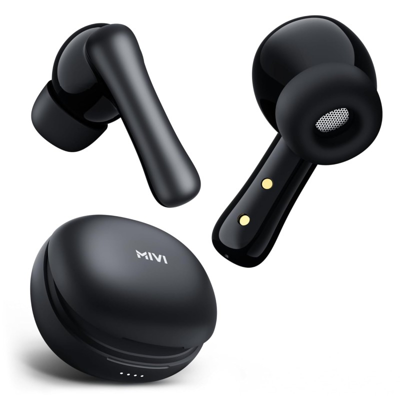 (Refurbished) Mivi DuoPods i2 True Wireless Earbuds - 45H+ Playtime, HD Calls, Fast Charging, 13mm Bass Drivers, IPX4 Sweatproof, v5.3 Bluetooth in Ear Ear Buds Wireless, Made in India (Refurbished) Mivi DuoPods i2 True Wireless Earbuds - 45H+ Playtime, HD Calls, Fast Charging, 13mm Bass Drivers, IPX4 Sweatproof, v5.3 Bluetooth in Ear Ear Buds Wireless, Made in India