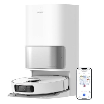 DREAME L10s Ultra Robot Vacuum Cleaner Washer with Self-Cleaning Base Station (Dust Drain, Automatic Cleaning) AI Obstacle Detection 3D, 5300Pa Suction Power, 210 Minutes Battery, WiFi/APP/Alexa