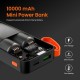 Portronics Ampbox 10K 10000 mAh Nano Power Bank with 22.5W Fast Charging, Digital Display, Dual Output(Type C PD + USB), Type C Input, Wake Up Button(Black)