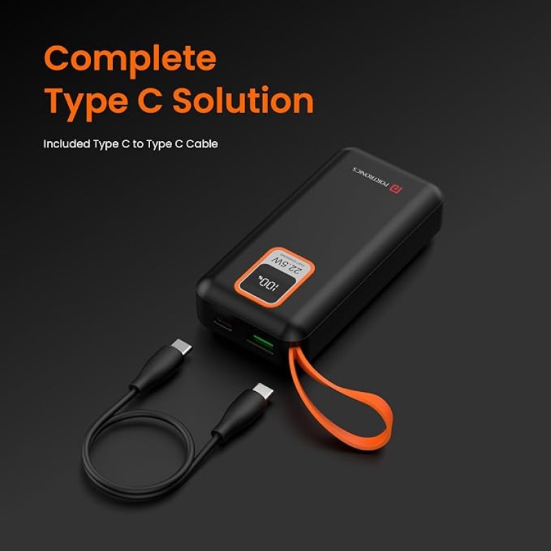 Portronics Ampbox 10K 10000 mAh Nano Power Bank with 22.5W Fast Charging, Digital Display, Dual Output(Type C PD + USB), Type C Input, Wake Up Button(Black) Portronics Ampbox 10K 10000 mAh Nano Power Bank with 22.5W Fast Charging, Digital Display, Dual Output(Type C PD + USB), Type C Input, Wake Up Button(Black)