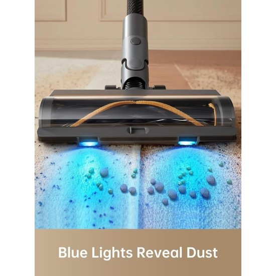 DREAME R20 Cordless Vacuum Cleaner with Dual Brush Head, Smart Stick Handheld Vacuum，Powerful Rechargeable Vacuum Cleaner, 90 Mins Max Runtime, Perfect for Hard Floor Carpet Pet Hair