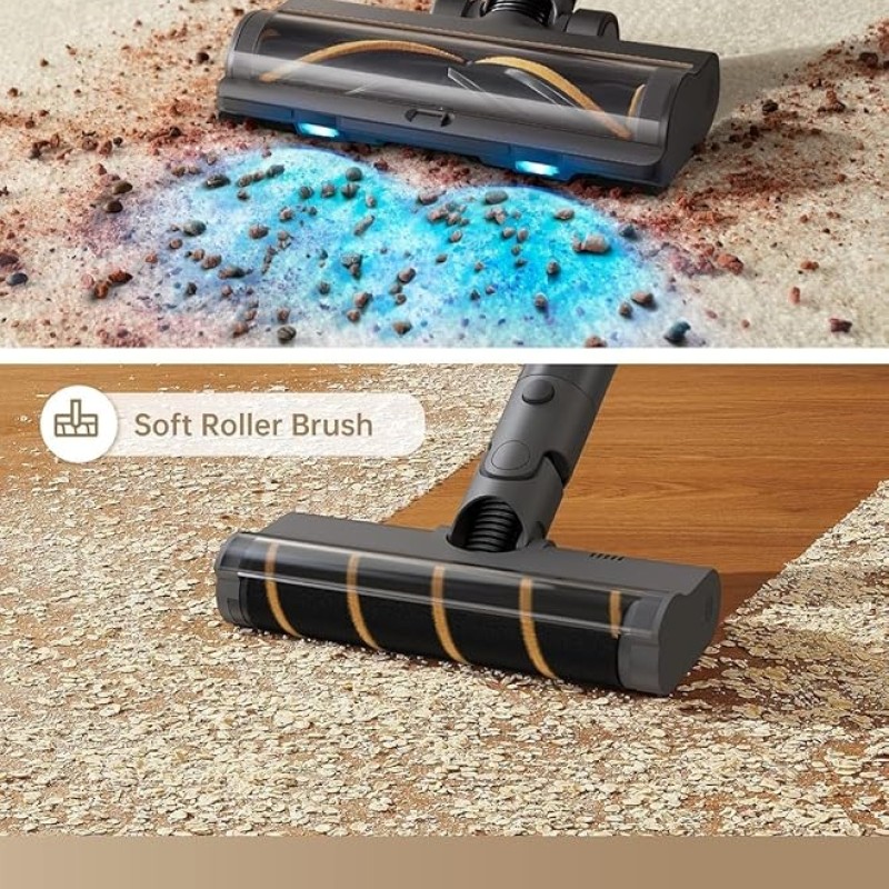 DREAME R20 Cordless Vacuum Cleaner with Dual Brush Head, Smart Stick Handheld Vacuum?Powerful Rechargeable Vacuum Cleaner, 90 Mins Max Runtime, Perfect for Hard Floor Carpet Pet Hair DREAME R20 Cordless Vacuum Cleaner with Dual Brush Head, Smart Stick Handheld Vacuum?Powerful Rechargeable Vacuum Cleaner, 90 Mins Max Runtime, Perfect for Hard Floor Carpet Pet Hair