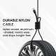 Portronics Konnect X USB to 8 Pin/Lightning Fast Charging Cable with 3A Output,Data Sync,Nylon Braided, Aluminium Alloy Shell, Compatible With iPhone 14,13,12,11, X, 8 Pro/Pro Max Series, iPad (Black)