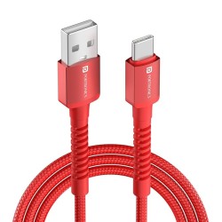 Portronics Konnect X 60W 6A USB-A to Type C Fast Charging Cable With WARP/DASH/VOOC/SuperVOOC/FLASH Charging Support, Compatible with OnePlus, Oppo, iPhone 15 & other Type C Smartphone & Devices(Red) Portronics Konnect X 60W 6A USB-A to Type C Fast Charging Cable With WARP/DASH/VOOC/SuperVOOC/FLASH Charging Support, Compatible with OnePlus, Oppo, iPhone 15 & other Type C Smartphone & Devices(Red)