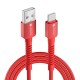 Portronics Konnect X 60W 6A USB-A to Type C Fast Charging Cable With WARP/DASH/VOOC/SuperVOOC/FLASH Charging Support, Compatible with OnePlus, Oppo, iPhone 15 & other Type C Smartphone & Devices(Red) Portronics Konnect X 60W 6A USB-A to Type C Fast Charging Cable With WARP/DASH/VOOC/SuperVOOC/FLASH Charging Support, Compatible with OnePlus, Oppo, iPhone 15 & other Type C Smartphone & Devices(Red)
