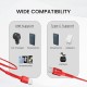 Portronics Konnect X 60W 6A USB-A to Type C Fast Charging Cable With WARP/DASH/VOOC/SuperVOOC/FLASH Charging Support, Compatible with OnePlus, Oppo, iPhone 15 & other Type C Smartphone & Devices(Red) Portronics Konnect X 60W 6A USB-A to Type C Fast Charging Cable With WARP/DASH/VOOC/SuperVOOC/FLASH Charging Support, Compatible with OnePlus, Oppo, iPhone 15 & other Type C Smartphone & Devices(Red)