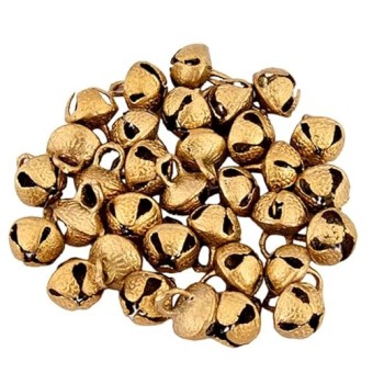 UAPAN Brass Ghungroo Ankle Bells loose beads (50 Nos_2.2 cm) I Perfect For All Indian Classical dance form