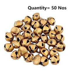 UAPAN Brass Ghungroo Ankle Bells loose beads (50 Nos_2.2 cm) I Perfect For All Indian Classical dance form