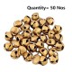 UAPAN Brass Ghungroo Ankle Bells loose beads (50 Nos_2.2 cm) I Perfect For All Indian Classical dance form