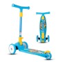 BUMTUM Smart Kick Scooter for Kids | 3 Adjustable Height Scooter, Foldable & Attractive PVC Wheels with Rare Brakes for Boys & Girls Age 5 Years (Blue)
