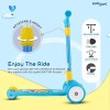 BUMTUM Smart Kick Scooter for Kids | 3 Adjustable Height Scooter, Foldable & Attractive PVC Wheels with Rare Brakes for Boys & Girls Age 5 Years (Blue) BUMTUM Smart Kick Scooter for Kids | 3 Adjustable Height Scooter, Foldable & Attractive PVC Wheels with Rare Brakes for Boys & Girls Age 5 Years (Blue)