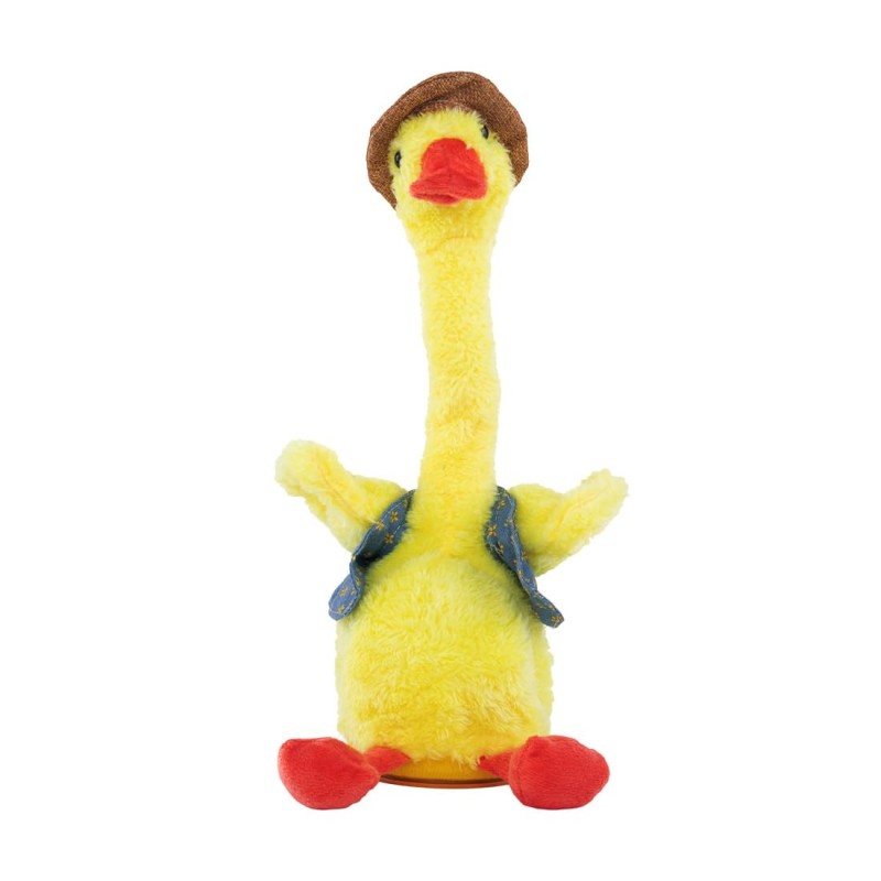 Bumtum Dancing & Talking Duck Theme Character Toy, Wriggle & Singing for Babies & Kids, Plush Musical Electronic Toys, Voice Recording Repeats (Yellow) - 1 Count