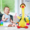 Bumtum Dancing & Talking Duck Theme Character Toy, Wriggle & Singing for Babies & Kids, Plush Musical Electronic Toys, Voice Recording Repeats (Yellow) - 1 Count