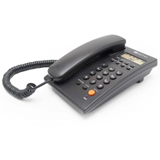 Beetel G20,TEC Certified,Caller ID Phone LCD Display, Ringer LED, DTMF/FSK Compatible, Adjustable Handset/Ringer Volume,Music on Hold,Desk/Wall Mountable,3 Level LCD Contrast,Alarm(Black)