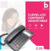 Beetel G20,TEC Certified,Caller ID Phone LCD Display, Ringer LED, DTMF/FSK Compatible, Adjustable Handset/Ringer Volume,Music on Hold,Desk/Wall Mountable,3 Level LCD Contrast,Alarm(Black) Beetel G20,TEC Certified,Caller ID Phone LCD Display, Ringer LED, DTMF/FSK Compatible, Adjustable Handset/Ringer Volume,Music on Hold,Desk/Wall Mountable,3 Level LCD Contrast,Alarm(Black)