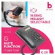 Beetel G20,TEC Certified,Caller ID Phone LCD Display, Ringer LED, DTMF/FSK Compatible, Adjustable Handset/Ringer Volume,Music on Hold,Desk/Wall Mountable,3 Level LCD Contrast,Alarm(Black)