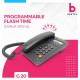 Beetel G20,TEC Certified,Caller ID Phone LCD Display, Ringer LED, DTMF/FSK Compatible, Adjustable Handset/Ringer Volume,Music on Hold,Desk/Wall Mountable,3 Level LCD Contrast,Alarm(Black)