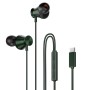 (Refurbished) HAMMER Nova in Ear C Type Earphones Wired with Mic,13mm Driver, in-line Control, Metallic Built, Powerful Bass, Comfortable & Lightweight (Green)