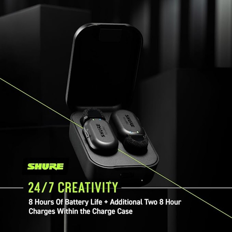 Shure MoveMic Receiver - Cold Shoe Mountable Camera Receiver for MoveMic Lavalier Microphones, Compatible with Most DSLR Cameras and Computers, for Mobile Content Creators Shure MoveMic Receiver - Cold Shoe Mountable Camera Receiver for MoveMic Lavalier Microphones, Compatible with Most DSLR Cameras and Computers, for Mobile Content Creators