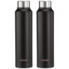 Stainless Steel Water Bottle (Pack of 2) | BIS-Approved | 900ml (Matte Black) Stainless Steel Water Bottle (Pack of 2) | BIS-Approved | 900ml (Matte Black)