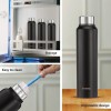 Stainless Steel Water Bottle (Pack of 2) | BIS-Approved | 900ml (Matte Black) Stainless Steel Water Bottle (Pack of 2) | BIS-Approved | 900ml (Matte Black)