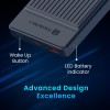 (Refurbished) Portronics Luxcell B12 10,000mAh 12W Power Bank, Ultra Slim Power Bank with USB-A Output Port & Dual Input Ports (Micro & Type C) | BIS Certified |Type C Cable Included|Made in India(Dark Blue) (Refurbished) Portronics Luxcell B12 10,000mAh 12W Power Bank, Ultra Slim Power Bank with USB-A Output Port & Dual Input Ports (Micro & Type C) | BIS Certified |Type C Cable Included|Made in India(Dark Blue)