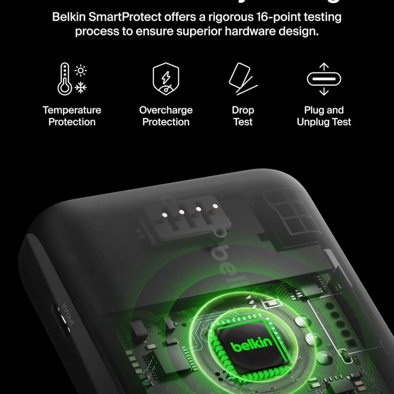 Belkin 10000 mAh Power Bank | Super Fast Charging | USB-C PD Port | 15W Charging for iPhone Series (16, 16 Pro Max), Samsung Galaxy, Google Pixel & More | Gold Belkin 10000 mAh Power Bank | Super Fast Charging | USB-C PD Port | 15W Charging for iPhone Series (16, 16 Pro Max), Samsung Galaxy, Google Pixel & More | Gold