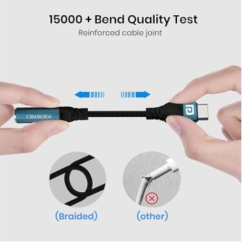 Portronics iKonnect C Pro Type C to 3.5 mm Audio Jack Connector with DAC Headphone Converter Adapter Compatible with iPhone 15 Pro Max/15 Pro/15 Plus, Galaxy S23/S22/S21/S208 & Other Type C Phones Portronics iKonnect C Pro Type C to 3.5 mm Audio Jack Connector with DAC Headphone Converter Adapter Compatible with iPhone 15 Pro Max/15 Pro/15 Plus, Galaxy S23/S22/S21/S208 & Other Type C Phones