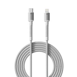 Portronics Konnect X Type C to 8-Pin 27W Fast Charging Cable, Premium TPE Material, Support to all Lightning Devices 1M Length(White) Portronics Konnect X Type C to 8-Pin 27W Fast Charging Cable, Premium TPE Material, Support to all Lightning Devices 1M Length(White)