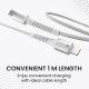 Portronics Konnect X Type C to 8-Pin 27W Fast Charging Cable, Premium TPE Material, Support to all Lightning Devices 1M Length(White) Portronics Konnect X Type C to 8-Pin 27W Fast Charging Cable, Premium TPE Material, Support to all Lightning Devices 1M Length(White)