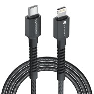 Portronics Konnect X 27W Type C to 8 Pin Fast Charging Strong Braided Cable, Metal Heads, 1M Length, Supports all 8 Pin & Lightning Devices (Black) Portronics Konnect X 27W Type C to 8 Pin Fast Charging Strong Braided Cable, Metal Heads, 1M Length, Supports all 8 Pin & Lightning Devices (Black)