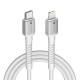 Portronics Konnect X Type C to 8-Pin 27W Fast Charging Cable, Premium TPE Material, Support to all Lightning Devices 2M Length(White) Portronics Konnect X Type C to 8-Pin 27W Fast Charging Cable, Premium TPE Material, Support to all Lightning Devices 2M Length(White)