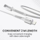 Portronics Konnect X Type C to 8-Pin 27W Fast Charging Cable, Premium TPE Material, Support to all Lightning Devices 2M Length(White) Portronics Konnect X Type C to 8-Pin 27W Fast Charging Cable, Premium TPE Material, Support to all Lightning Devices 2M Length(White)