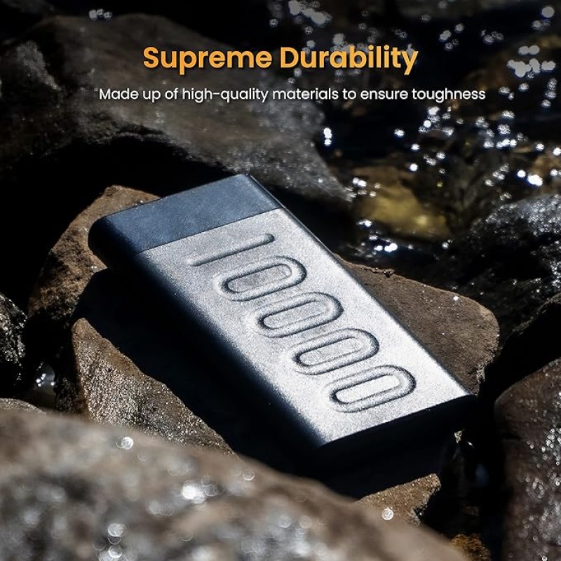 Ambrane 10000mAh Slim & Compact Powerbank, 22.5W Fast Charging, USB & Type C Output, Power Delivery, Quick Charge for iPhone, Android & Other Devices, Made in India + Type C Cable (Stylo 10, Blue) Ambrane 10000mAh Slim & Compact Powerbank, 22.5W Fast Charging, USB & Type C Output, Power Delivery, Quick Charge for iPhone, Android & Other Devices, Made in India + Type C Cable (Stylo 10, Blue)