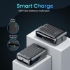 (Refurbished) Portronics Zapcell 10k 10000mAh 22.5W Pocket Size Nano Powerbank with Compact and Light Weight Design,Type C PD Output/Input, Mach USB-A Output,Power Delivery,Quick Charge for iPhone, Androids(Black)